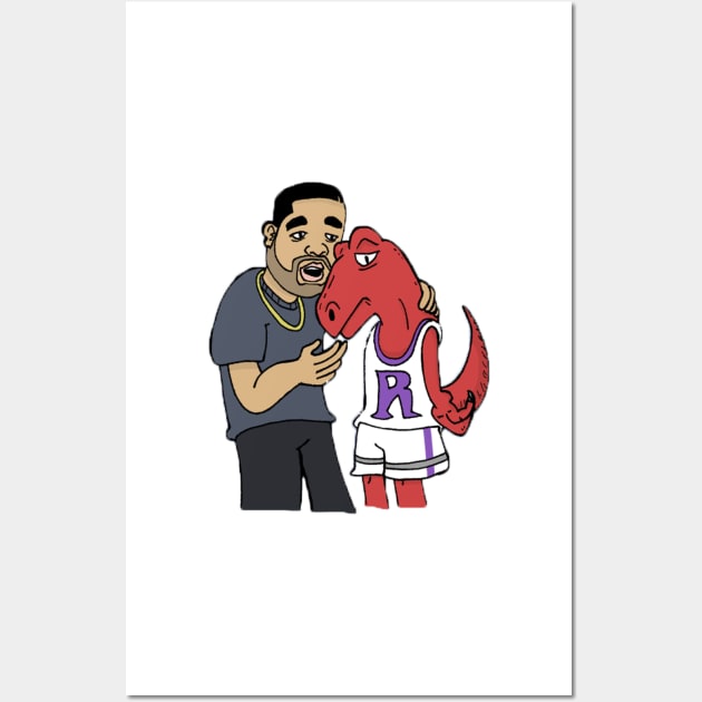 DRAKE & TORONTO RAPTOR Wall Art by ematzzz